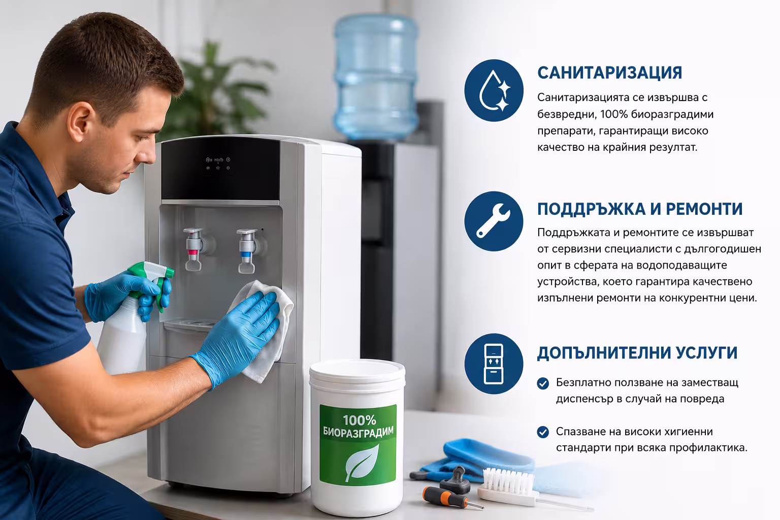 Preventive Maintenance, Sanitisation and Servicing of Water Dispensers